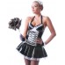 Pvc Maid To Serve Dress & Cap-black & White-uk 14, Us 12, Eu 42 (l)