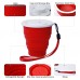 Collapsible Travel Cup - 100% Food-grade Silicone Mug For Camping And Hiking, Red - By Not Just A Gadget