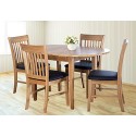 Extending Dining Set | Antique Oak Solid Wood Extendable Dining Table & 4 Chairs
