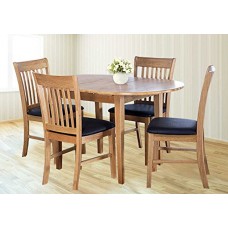 Extending Dining Set | Antique Oak Solid Wood Extendable Dining Table & 4 Chairs