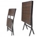 New Trueshopping Gina's Bistro Chair & Table Set: Polyrattan Wicker 60cm Square Folding Bistro Table With 2 Folding Chairs Perfect For Outdoor Or Indoor Use
