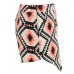 Women's Coral Aztec Printed Skort (l (uk 12-14), Coral)