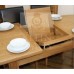 Oak Furniture - Oak Dining Table - Oval Extending Dining Table 1.8m - 2.2m (6-8 Seater) - Sherwood Oak - This Luxury Oak Dining Room Furniture Is Handmade From American White Oak By Klein Haus.