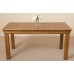 French Rustic Solid Oak 150 Cm Dining Table & 6 Black Washington Leather Chairs