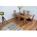 Extending Honey Oak Dining-room Table And 6 Chairs Solid Wood Dinner Set Cambridge- Extendable-modern-wooden,dinner Tables Extend Sets