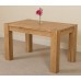 Kuba Chunky Solid Oak 125 X 80 X 77 Cm Dining Room Kitchen Table