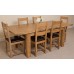 Seattle Oak Extending Table With 4 Or 6 Lincoln Dining Chairs (6)