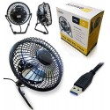 Ga Gadgets Black Portable Metal (with Metal Blade) Usb Retro Desk Fan For Pc , Laptop ,ultrabook, Chromebook, Apple Macbook , Imac