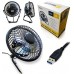 Ga Gadgets Black Portable Metal (with Metal Blade) Usb Retro Desk Fan For Pc , Laptop ,ultrabook, Chromebook, Apple Macbook , Imac