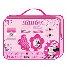 Fancy Classic Collection Disney Minnie Mouse Large Hair Accessory Set In Zipped Pvc Carry Bag