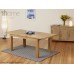 1home 100% Solid Oak Extending Dining Table Room Furniture Extendable 150cm To 195cm (table With 6 Chairs)