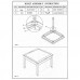 Oseasons 90 Cm Solid Oak 4 Seater Square Dining Table