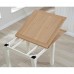 Petal Painted Oak Furniture Flip Top Dining Table 90cm