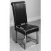 French Rustic Solid Oak 150 Cm Dining Table & 6 Black Washington Leather Chairs