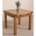 Cotswold Rustic Solid Oak 90 Square Extending Dining Table