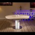 Modern Dining Table Oak Veneer Round / Oval Extending 1200-1600mm 2088