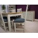 Aspen Painted Oak Sage / Grey Extending Dining Table And 4 Chairs / Dining Table Set