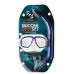 Typhoon Silicone Mask And Snorkel Set For Ladies And Children (blue)
