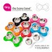 Hing Designs The Bone Bowl With Non Slip Rubber Feet And Dishwasher Safe Removable Stainless Steel Bowls, Green