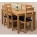 Bevel Solid Oak 150 Dining Room Table And Lincoln Chairs *available With 4 Or 6 Chairs* (6)