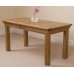 French Rustic Solid Oak 180 Diing Table & 6 Ivory Washington Dining Chairs