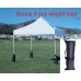 Eurmax Professional 3 X 3m Pop Up Gazebo, Aluminum Frame Trade Show Marquee Commercial Event Tent With Sides With Wheeled Carry Bag Bonus 4 Pcs Weighted Bags (red)