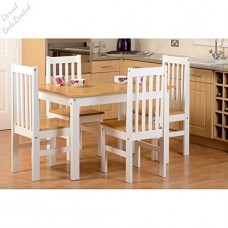Seconique Ludlow Dining Set In Oak And White