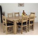 Seattle Oak Extending Table With 4 Or 6 Lincoln Dining Chairs (6)