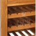 Oak Furniture - Oak Wine Rack - Single Wine Rack With 3 Drawers, 2 Cupboards, 3 Rack Tiers For Up To 15 Wine Bottles - Sherwood Oak - This Luxury Oak Dining Room Furniture Is Handmade From American White Oak By Klein Haus. This Product Comes With Stylish 