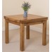 Cotswold Rustic Solid Oak 90 Square Extending Dining Table
