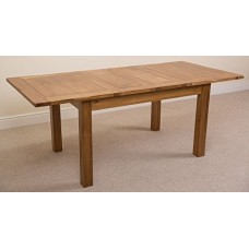 Cotswold Rustic Solid Oak Extending Dining Table (132cm - 198 Cm)