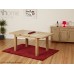 1home Solid Oak Dining Table Dining Room Furniture Extending Extend 120cm To 165cm (table With 4 Chairs)