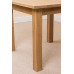 Oslo Solid Oak Square (90 Cm X 90 Cm) Dining Table & 4 Ivory Lola Leather Chairs
