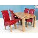 Charter Solid Oak Dining Table - Butchers Block Table Top Design - High Quality Oak (150cm)