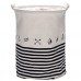 Sea Team Foldable Large Cylindric New Nautical Style Pattern Fabric Storage Bin Storage Basket Organizer, Laundry Hamper For Blouse T-shirt Underwear Etc.