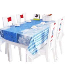 [sky Blue] Waterproof Lace Trim Tablecloths/table Cloths/table Cover (152*203cm)