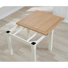 Petal Painted Oak Furniture Flip Top Dining Table 90cm