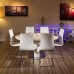 Modern Dining Table Oak Veneer Round / Oval Extending 1200-1600mm 2088