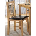 Limitless Base Stunning Traditional Naples 4 Seater Dining Set In Natural Oak Effect