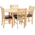 Worldstores Chiltern 105-135cm Extending Dining Table - Tradtional Hardwood Extendable - Oak Finish