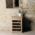 Baumhaus Mobel Oak Wine Rack Lamp Table