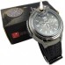 Mens Stylish Novelty Watch With Built In Refilliable Cigarette / Cigar Lighter.  Gadget Watch Lighter Has Black Dial Face.