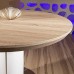 Modern Dining Table Oak Veneer Round / Oval Extending 1200-1600mm 2088