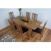 Extending Honey Oak Dining-room Table And 6 Chairs Solid Wood Dinner Set Cambridge- Extendable-modern-wooden,dinner Tables Sets (6 Chairs)