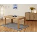 1home 100% Solid Oak Extending Dining Table Room Furniture Extendable 150cm To 195cm (table With 6 Chairs)