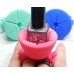 Glammz New Nail Polish Ring Holder | Easy Convenient & Fun | Varnish Your Nails With This Fun New Gadget | Available In 3 Glamorous Colours: Lush Pink, Glitter Blue & Mint Turquoise (lush Pink)