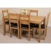 Bevel Solid Oak 150 Dining Room Table And Lincoln Chairs *available With 4 Or 6 Chairs* (6)