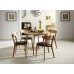Serene Furnishings The Dining Collection Solid Oak And Veneer Croydon Round Dining Table, 100 Cm , Brown