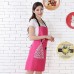 Moolecole Womens Kitchen Aprons Waterproof Bib Overalls Anti-oil Stain Adult Sleeveless Pvc Butterfly Pinafore Apron With One Pockets For Cooking Baking Purple