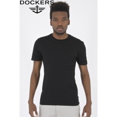 Dockers 2 Pack Crew Neck T-shirt - Black